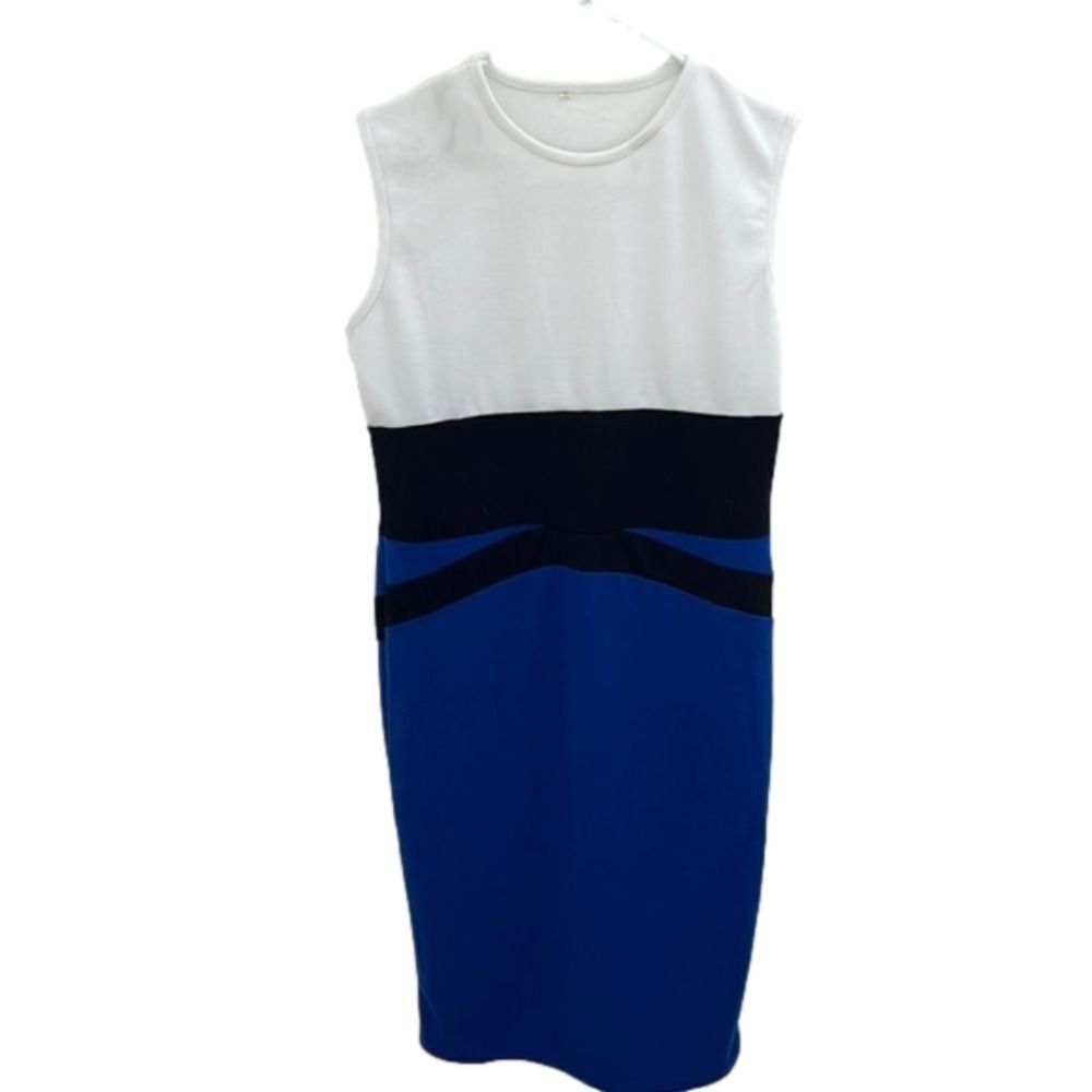 Sleeveless Block Color MiniāDress